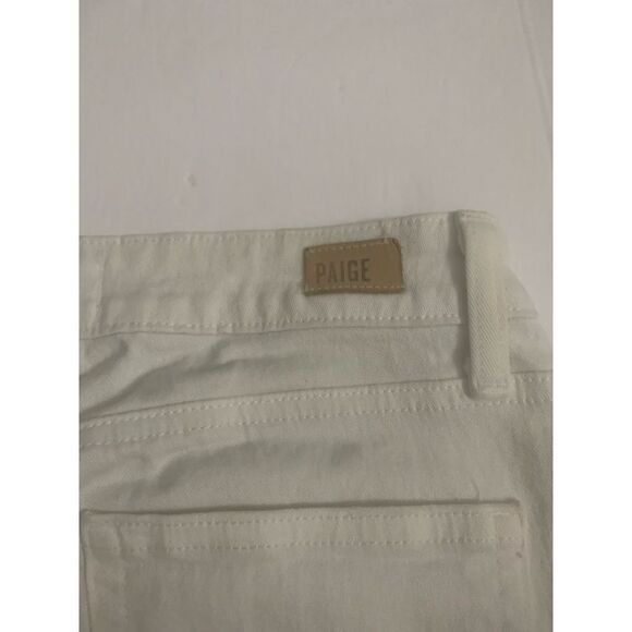 White Paige Denim Distressed Skinny Jeans - Picture 5 of 7